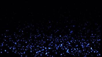 Abstract background glow blue stars particles float up video