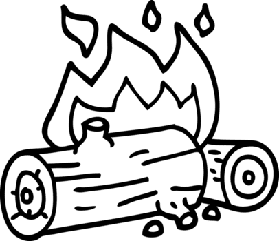 Linie Zeichnung Karikatur Verbrennung Protokolle Symbol png