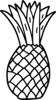 icône d'ananas de dessin animé png