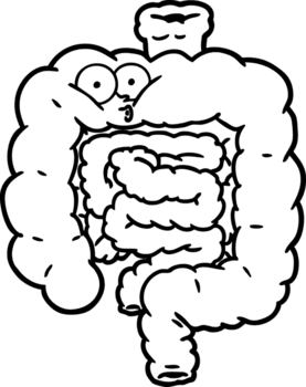 Karikatur überrascht Innereien Symbol png