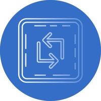 Loop Gradient Line Circle Icon vector