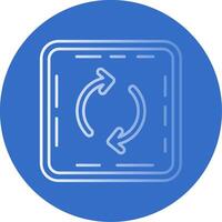 Loop Gradient Line Circle Icon vector