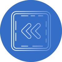 Chevron Gradient Line Circle Icon vector