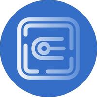 Endpoint Gradient Line Circle Icon vector