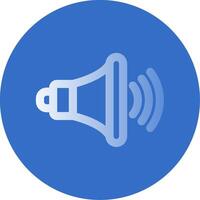 Volume up Gradient Line Circle Icon vector