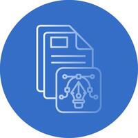 Vector Gradient Line Circle Icon