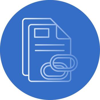 enlace degradado línea circulo icono vector