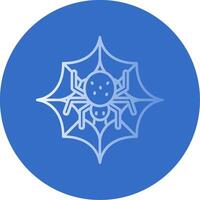 Spider web Gradient Line Circle Icon vector