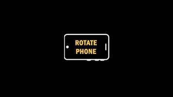 ruotare Telefono, dispositivo, ruotare il tuo Telefono animazione 2d con alfa canale video