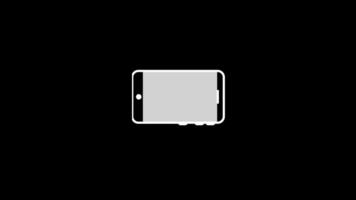 rotate your device sign icon animation video