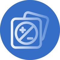 Image brightness Gradient Line Circle Icon vector