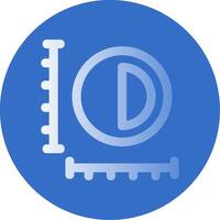 Sizing Gradient Line Circle Icon vector
