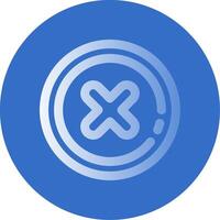 Delete2 Gradient Line Circle Icon vector
