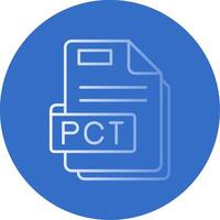 Pct Gradient Line Circle Icon vector