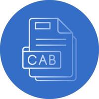 Cab Gradient Line Circle Icon vector