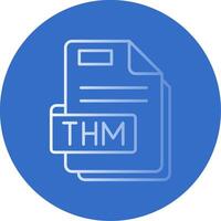 Thm Gradient Line Circle Icon vector