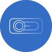 Switch Gradient Line Circle Icon vector