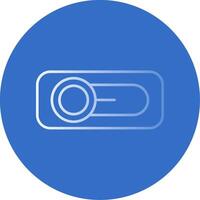 Switch Gradient Line Circle Icon vector