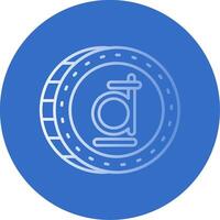 Dong Gradient Line Circle Icon vector