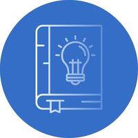 Knowledge Gradient Line Circle Icon vector