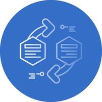 infografía elementos degradado línea circulo icono vector