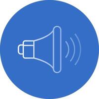 volume up Gradient Line Circle Icon vector
