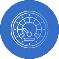 Speedometer Gradient Line Circle Icon vector