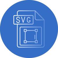 Svg file format Gradient Line Circle Icon vector