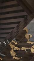A building's reflection in the windows of another building video