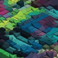 Abstract colorful vector cube - background