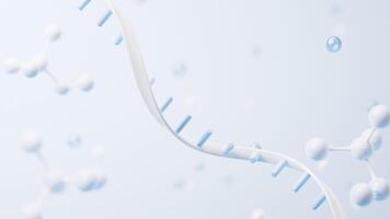 RNA with biological concept, 3d rendering. video