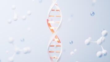 dna e mutazione con biologico concetto, 3d resa. video