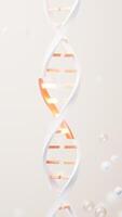 dna en mutatie met biologisch concept, 3d weergave. video