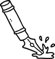 cartoon fountain pen icon png