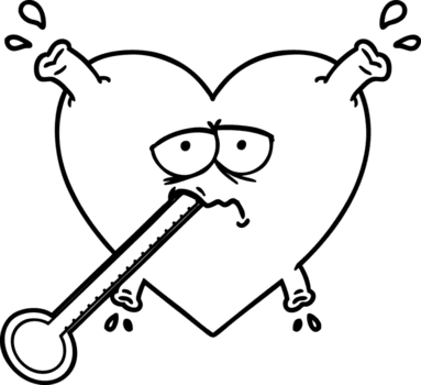 Karikatur ungesund Herz Symbol png