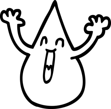 Linie Zeichnung Karikatur Blut Tröpfchen Symbol png