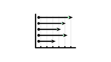 Line Chart Icon in Line Style of nice animated for your videos, easy to use with Transparent Background video