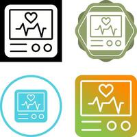 Heart Rate Monitor Vector Icon