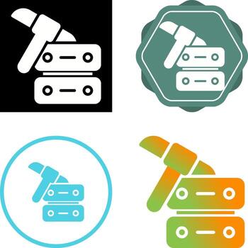 icono de vector de minería de datos
