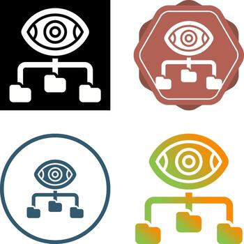 icono de vector de visualización de datos