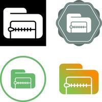 Zip File Vector Icon