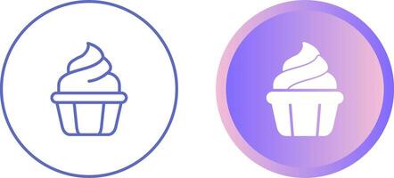 icono de vector de cupcake