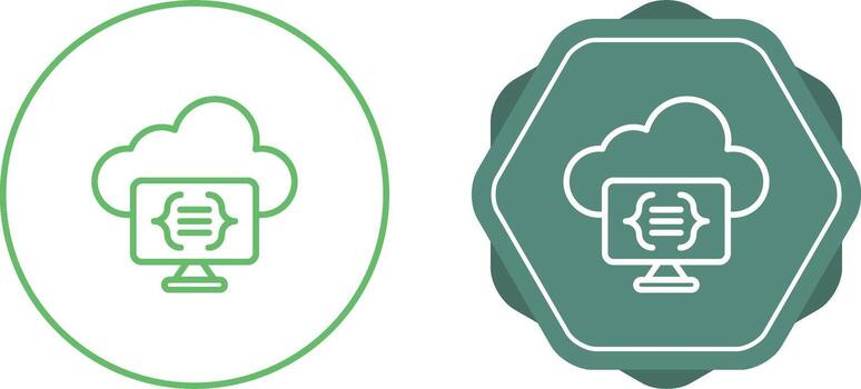 Serverless Computing Vector Icon