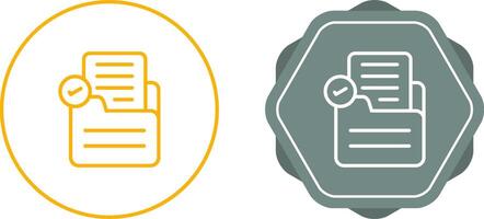 Document Check Vector Icon