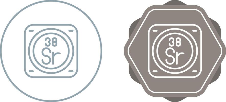 Strontium Vector Icon
