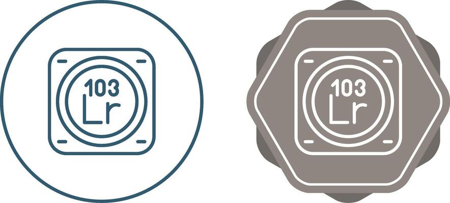 Chemical Element Vector Icon