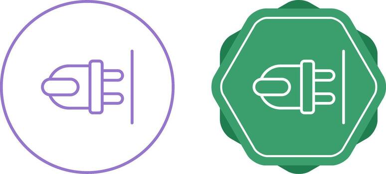 icono de vector de enchufe