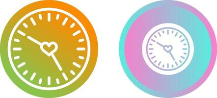 Love clock Vector Icon