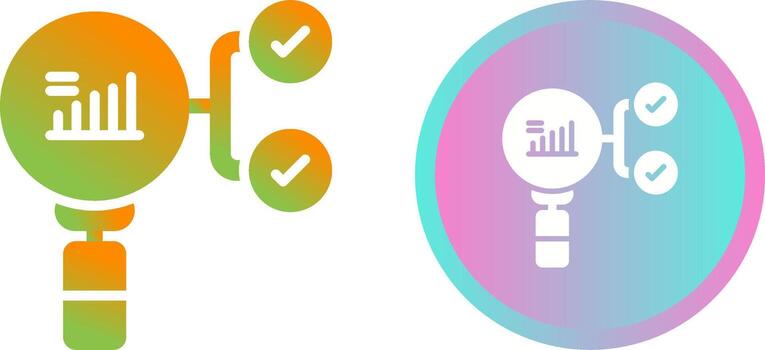 preceptivo analítica vector icono