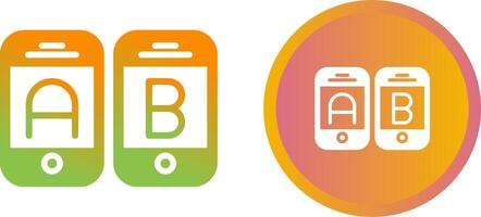 A B Testing Vector Icon